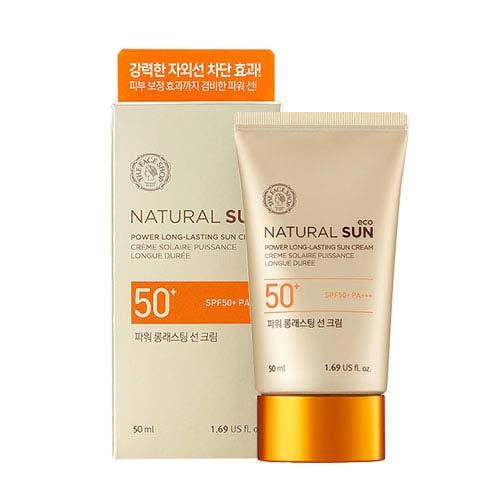 [The face shop] Natural sun eco power long lasting Sunblock SPF 50+ pa+++ 50ml