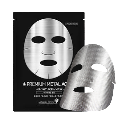 [Natural Pacific] Premium Metal #Aqua Mask (10ea)
