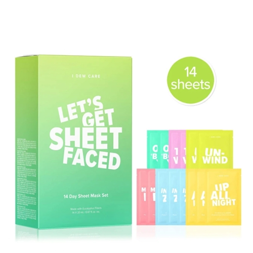 [I DEW CARE] 14 Days Sheet Mask Set Let's Get Sheet Faced 