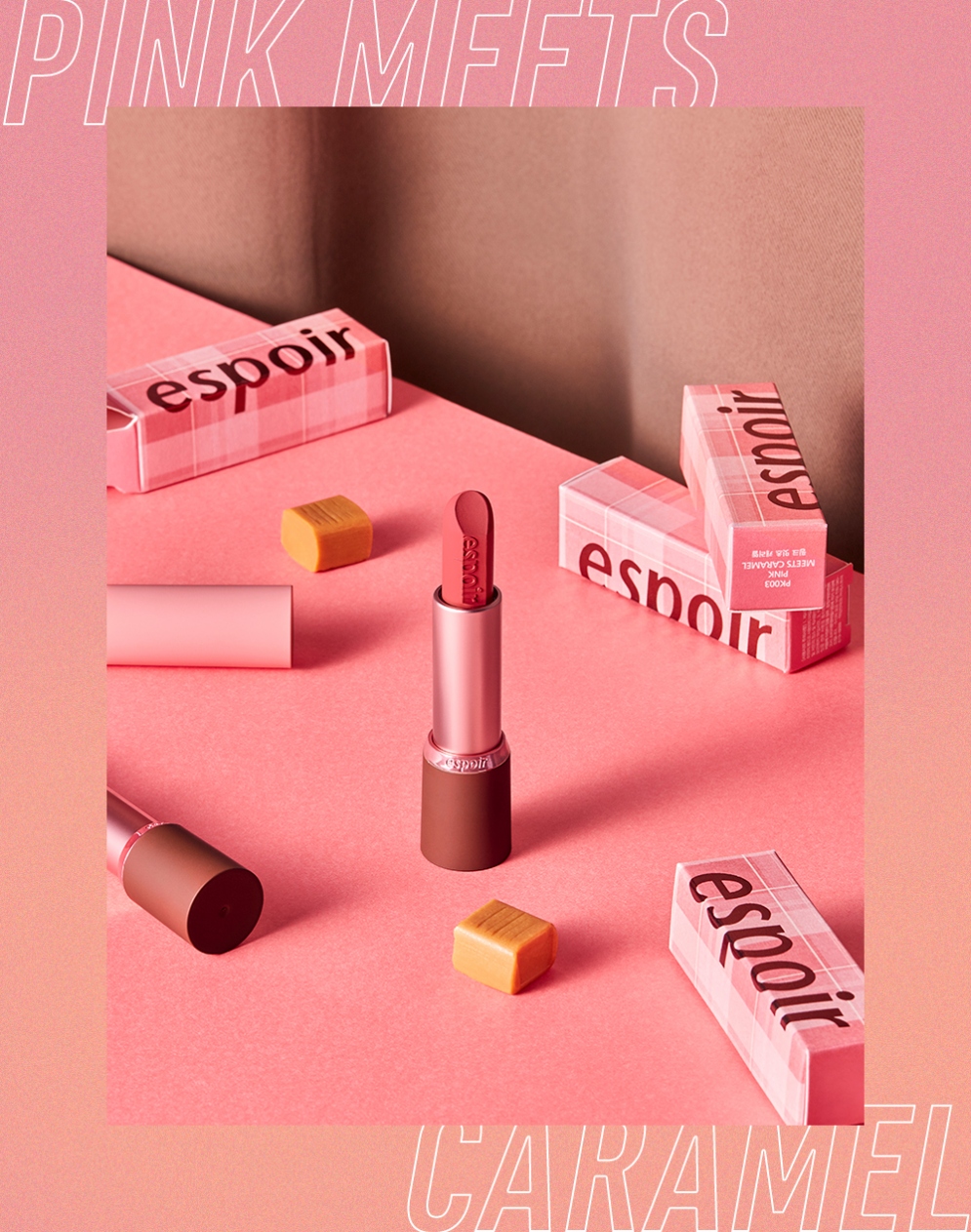 espoir pink meets caramel