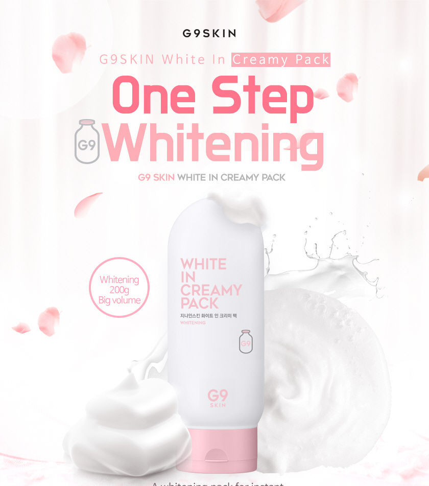 G9SKIN White In Creamy Pack 200ml Korean StyleKorean