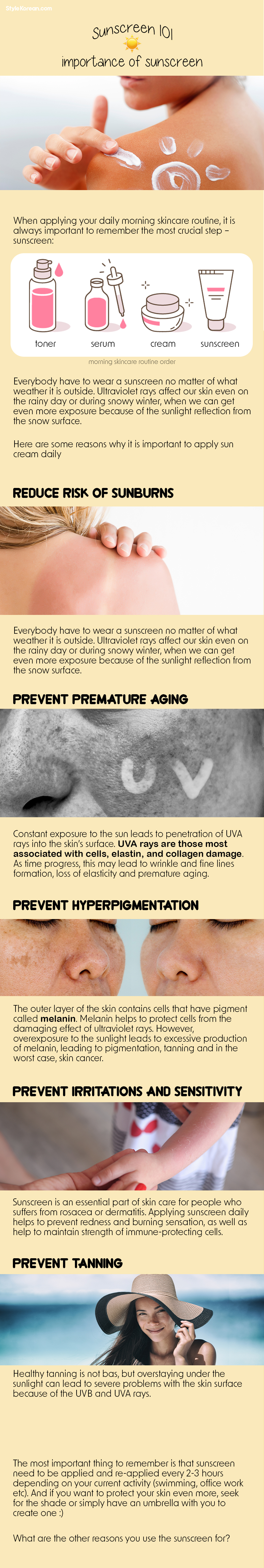 5 important reasons why you wear the sunscreen