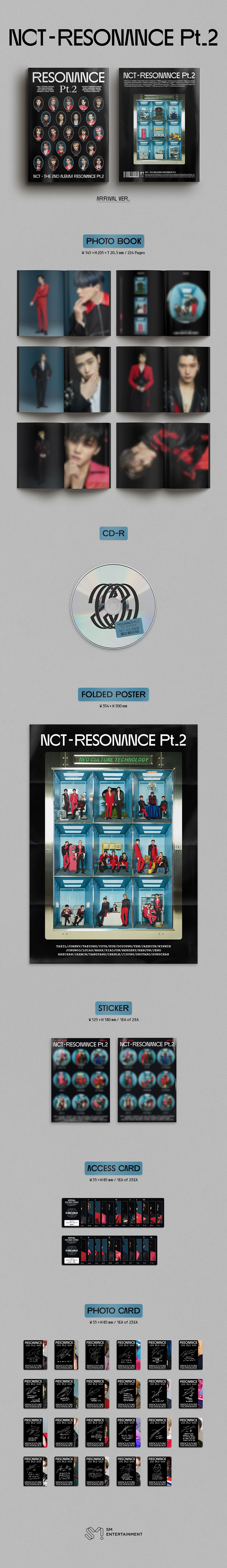 K-POP] NCT アルバム Vol.2 - The 2nd Album RESONANCE Pt.2 (Arrival