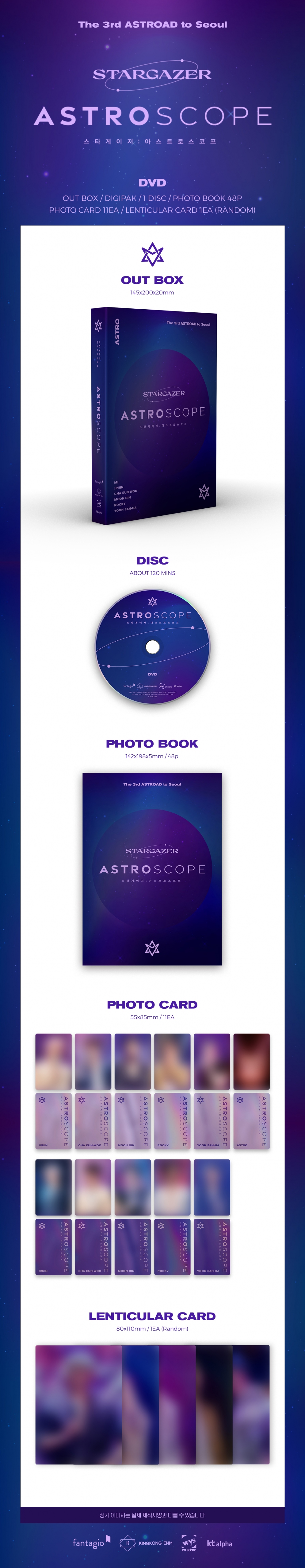 K-POP ASTRO - The 3rd ASTROAD to Seoul STARGAZER (DVD VER 