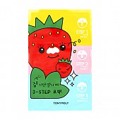 [Tonymoly] Strawberry 3 step nose pack