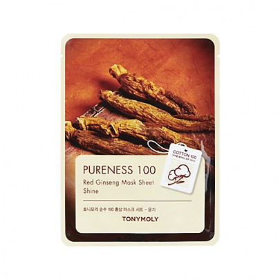 [Tonymoly] Pureness 100 Mask Sheet #RedGinseng