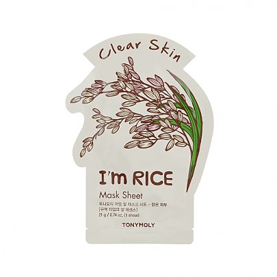 [Tonymoly] I`m REAL Rice Mask Sheet Clear Skin 21ml