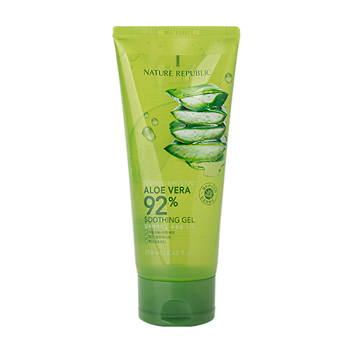 Nature Republic Aloe Soothing 92% Soothing and Moisture 250ml (Tube Type) | StyleKorean.com