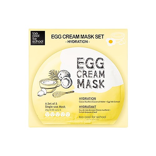 [Too Cool For School] Egg Cream Mask (5ea) (Hydration)