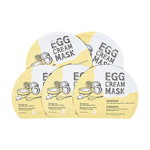 [Too Cool For School] Egg Cream Mask (5ea) (Hydration)
