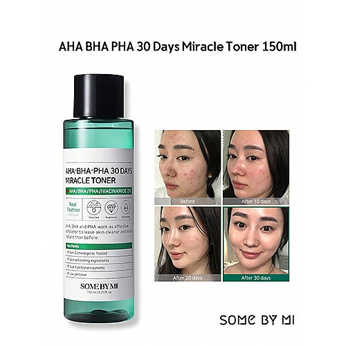 SOME BY MI Aha.Bha.Pha 30 Days Miracle Toner and Serum 150 ml - Ngbeauty