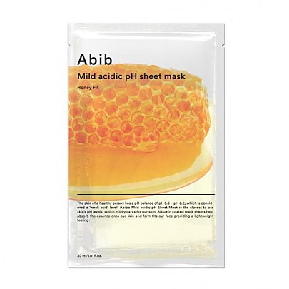 [Abib] Mild Acidic pH Sheet Mask Honey Fit (1ea)