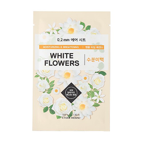 [ETUDE] 0.2mm Therapy Air Mask (White Flowers)