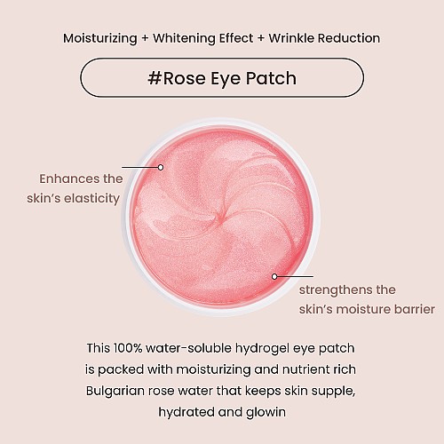 [heimish]   Bulgarian Rose Water Hydrogel Eye Patch 60ea (Renewal)