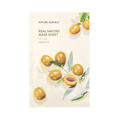 Nature Republic Real Nature Mask Sheet (Olive) | Korean Masks ...