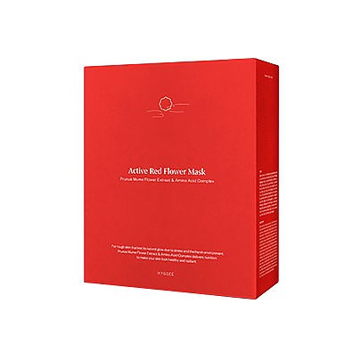 [HYGGEE] Active Red Flower Mask (10ea)