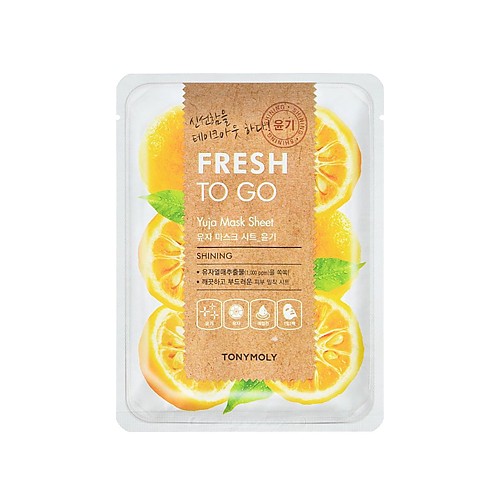 [Tonymoly] Fresh To Go Yuja Mask Sheet (7 Types) 20g