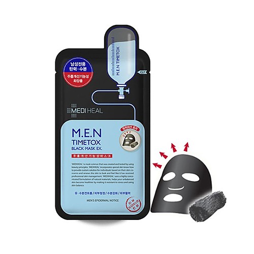 [Mediheal] M.E.N Timetox Charcoal Mineral Mask 1ea