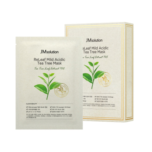 JM Solution Releaf Mild Acidic Tea Tree Mask (10ea) | Korean Masks ...