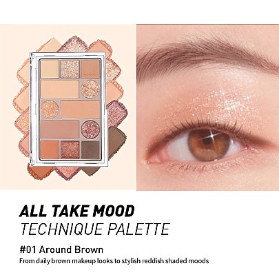 [Peripera] *NEW* All Take Mood Technique Palette (4 Colors)