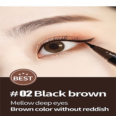 [COSNORI] Super Proof Fitting Brush Eyeliner (3 colors)