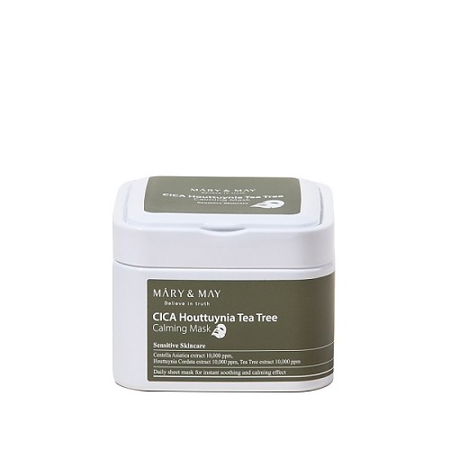 [Mary&May] CICA Houttuynia Tea Tree Calming Mask (30ea)