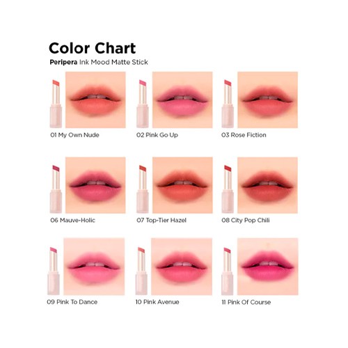 [Peripera] Ink Mood Matte Stick (11 Colors)