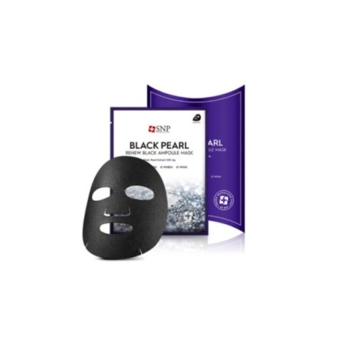 [SNP] Black Pearl RENEW Black Ampoule Mask (10pcs) [2020]