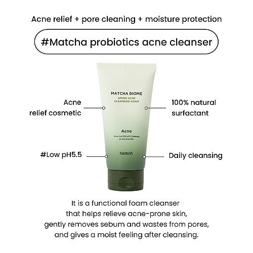 [heimish] Matcha Biome Amino Acne Cleansing Foam 150ml