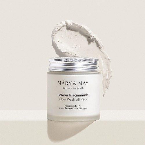 [Mary&May] Lemon Niacinamide Glow Wash off Pack 125g