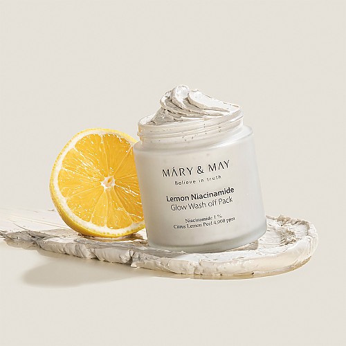 [Mary&May] Lemon Niacinamide Glow Wash off Pack 125g