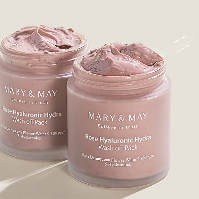 [Mary&May] Rose Hyaluronic Hydra Wash off Pack 125g