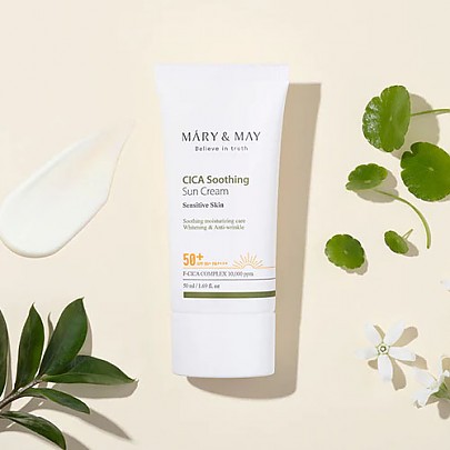 [Mary&May] CICA Soothing Sun Cream SPF50+ PA++++ 50ml