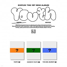 [K-POP] Kihyun The 1st Mini Album - YOUTH (Random Ver.)