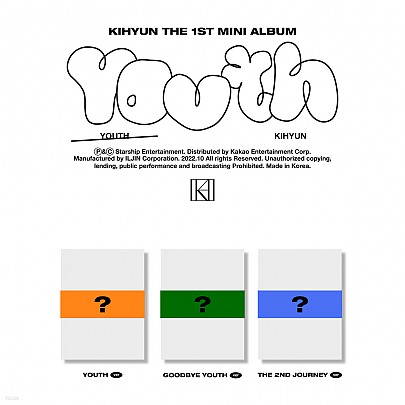 [K-POP] Kihyun The 1st Mini Album - YOUTH (Random Ver.)