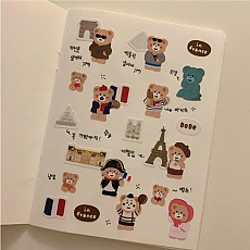 [Malling booth] Seal Sticker - Bebe & France (1ea)