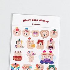 [Malling booth] Dakku Sticker Pack - Bebe & Party (3ea)
