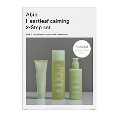 [Abib] Heartleaf Calming 2-step set(Toner 200ml+Emulsion 130ml+ Foam Cleanser 50ml)