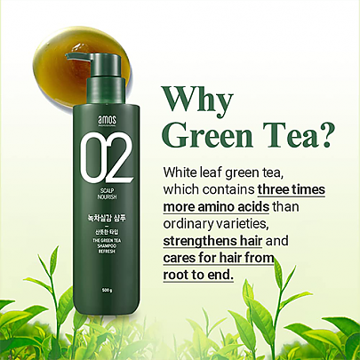 [AMOS] The Green Tea Shampoo Refresh 500g