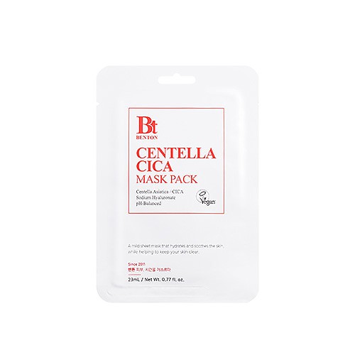 [Benton] *renewal* Goodbye Redness Centella Cica Mask Pack (10ea)