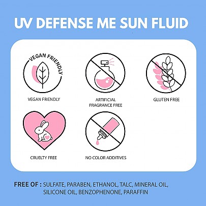 [make p:rem] UV Defense Me Daily Sun Fluid 150ml