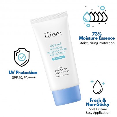 [make p:rem] UV Defense Me Daily Sun Essence 50ml