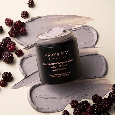 [Mary&May] Blackberry Complex Glow Washoff Pack 125g