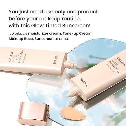 [heimish]    Artless Glow Tinted Sunscreen Shine Beige SPF50+ PA+++ 40ml