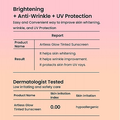 [heimish]    Artless Glow Tinted Sunscreen Shine Beige SPF50+ PA+++ 40ml