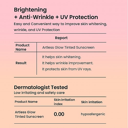 [heimish]    Artless Glow Tinted Sunscreen Shine Beige SPF50+ PA+++ 40ml