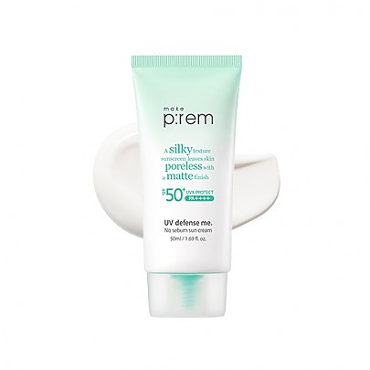 [make p:rem] UV defense me No Sebum Sun cream 50ml