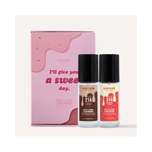 [W.DRESSROOM] Dress&Living Clear Perfume GIFT SET (No.214 Hazelnut In Chocolate 70ml + No.314 Strawberry)