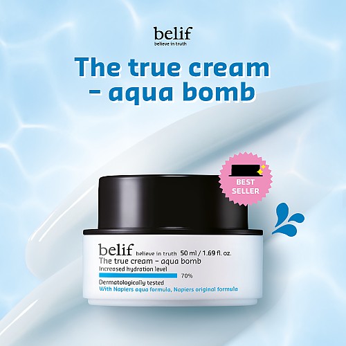 belif The True Cream - Aqua Bomb 50ml, Korean Moisturizer