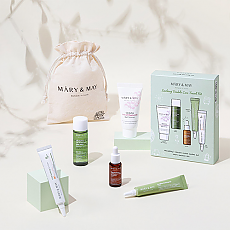 [Mary&May] Soothing Trouble Care Travel Kit (Toner+Serum+Cream+Suncream+Gel cleanser)